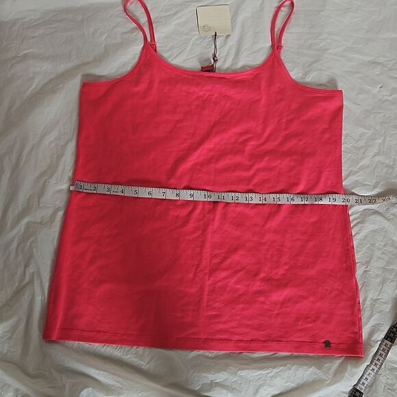 Olsen Europe Ladies Organic Cotton Spaghetti Tank Top Large/ 14 Hot Pink - Picture 10 of 16